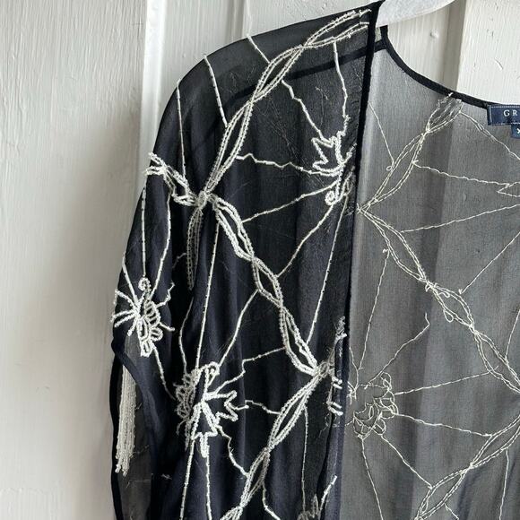 Gryphon New York Beaded Silk Jacket - Picture 3 of 8